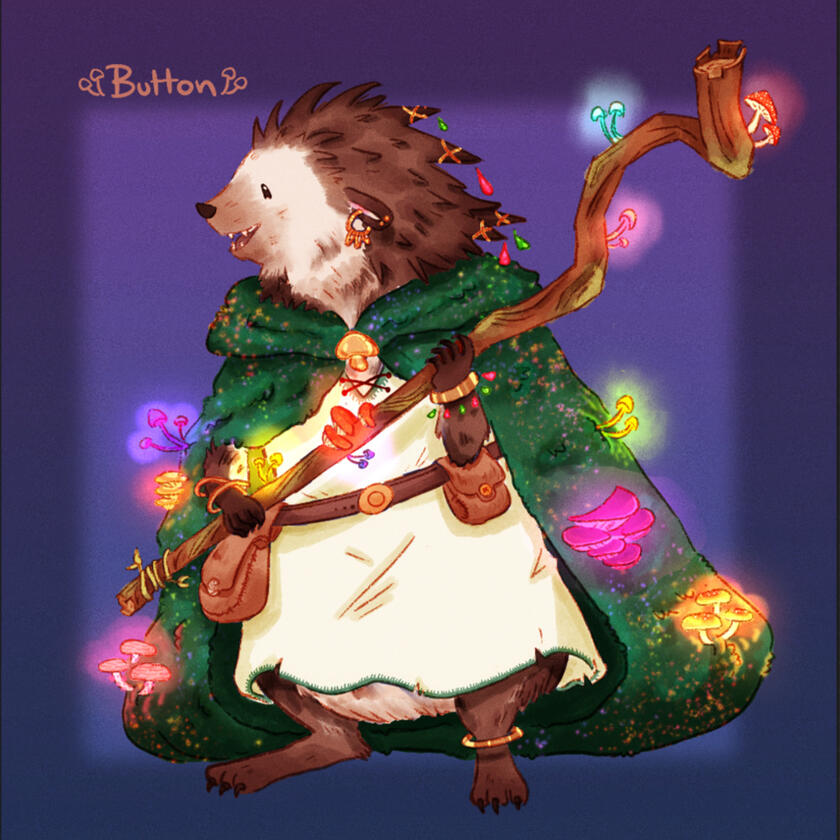 Button: Coloured Full Body